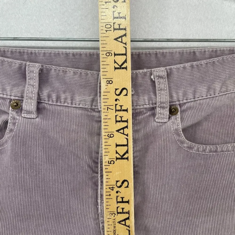 J.CREW Jeans Womens 28 Corduroy Toothpick Ankle Zip Skinny Cotton Stretch Purple